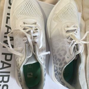 FootJoy White and Gray Women's Sneakers